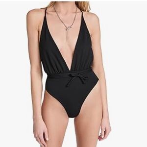 Maaji black plunge one piece